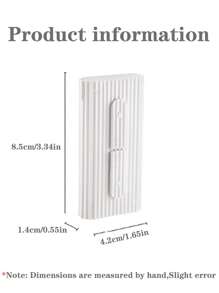 1入組便攜牙籤筒 - 白色 - 查看 2