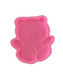 1入組矽膠模具用於DIY工藝創意熊貓形狀矽膠模具 - 粉色 - 查看 6