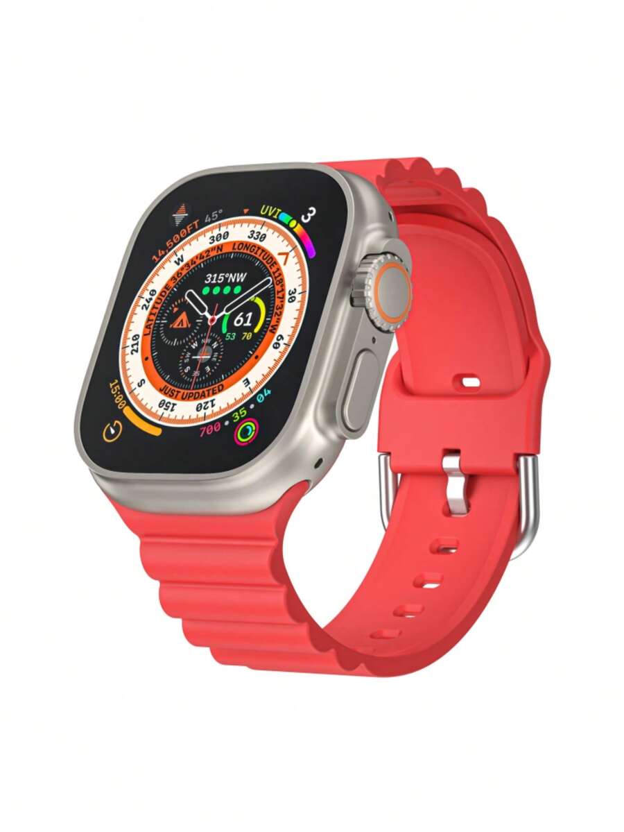 dây đeo đồng hồ silicon tương thích với Apple Watch - Đỏ - Xem 1