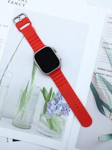 dây đeo đồng hồ silicon tương thích với Apple Watch - Đỏ - Xem 4