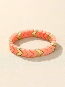 雙色串珠手鏈 - 彩色 - 查看 2