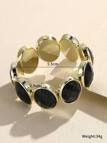 Vòng tay đính cườm hình bầu dục - Nhiều màu - Xem 3