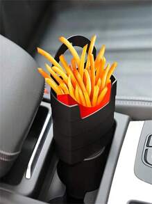 1pc Car French Fries Holder - Black - View 1