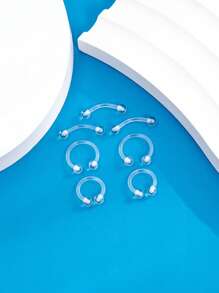 36 cái/bộ Xỏ khuyên trang trí cơ thể bằng hạt cườm - Trong sáng - Xem 5