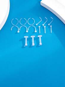 36 cái/bộ Xỏ khuyên trang trí cơ thể bằng hạt cườm - Trong sáng - Xem 7