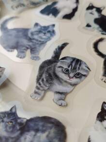 40入組貓樣式貼紙 - 彩色 - 查看 5