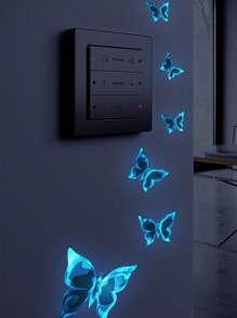 1 set aurore permanente papillon moderne à imprimé insecte en PVC papillon Décalque pour domicile Décoration