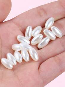 100pcs/Set Faux Pearl DIY Jewelry Accessory - Beige - View 5