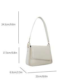 Small Flap Square Bag Minimalist White - White - View 8