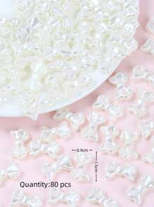 Conjunto De 80 Peças Elegante Faux Pearl Design Diy Bead Para Mulheres Para Fabricação De Joias Diy