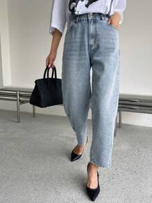 DAZY High Waist Mom Fit Jeans