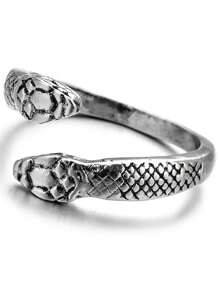 1 Vòng Đeo Tay Thiết Kế Con Rắn Hợp Kim Kẽm Ngộ Nghĩnh Cho Nam Để Trang Trí Hàng Ngày - Màu Bạc Cổ - Xem 3