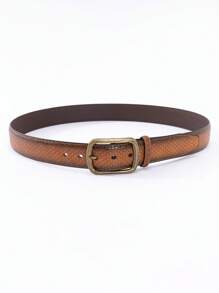 Thắt lưng nam khóa hình học - màu nâu - Xem 2