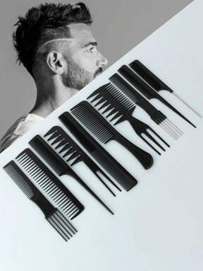 10 pièces Ensemble de peignes à cheveux, brosse à cheveux, outils pour cheveux, produits et accessoires pour cheveux pour le salon de coiffure, la beauté, la rentrée scolaire, les voyages, les vacances. Accessoires pour cheveux pour femmes, brosses, brosse pour les bords, peigne à cheveux, peigne, brosse démêlante, brosse boule, mini set de brosses à cheveux, peigne en bois, brosse à cheveux, peigne, brosse pour coiffage plaqué, brosse à cheveux, brosse pour les bords, brosses démêlantes, outils pour cheveux, produits pour cheveux, soins capillaires, brosse pour cheveux bouclés, accessoires de barbier, équipement de coiffure, coiffure, brosse à cheveux, brosse pour coiffage plaqué, brosse de mise en forme, brosse pour cheveux bouclés, brosse pour les bords, peigne à cheveux, peigner les cheveux, set de brosses à cheveux, peigne, peigne pour boucles, brosse démêlante, brosse à cheveux pour femmes, cheveux, voyage, produits capillaires, outils pour cheveux, accessoires pour barbier, salo