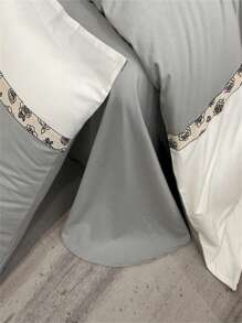 4قطعات/طقم نمط زهر غطاء لحاف غطاء لحاف و 1 ملاءة و 2 حديث قماش أطقم مفروشات الى منزل