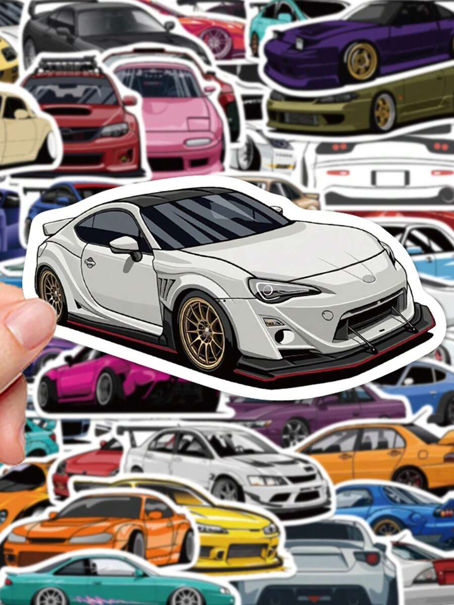 1 Gói Xe Hoa Văn Các Loại Miếng Dán, Sáng Tạo Đa Năng Miếng Dán Cho Thủ Công DIY, Trang Trí Tay Tài Khoản - Nhiều màu - Xem 1