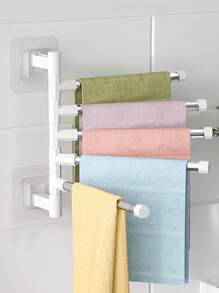 Thanh treo khăn đa năng 1 bộ - trắng - Xem 2
