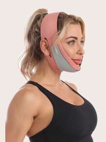 Face Slimming Bandage - Pink - View 1
