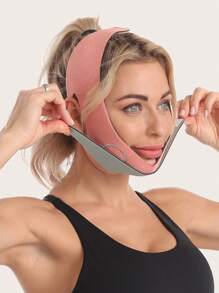 Face Slimming Bandage - Pink - View 2