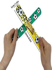 10pcs/30pcs European Cup, World Cup, Copa America Supporter Bracelets, Football Birthday Party Wristbands