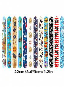 12入組船錨和骷髏圖案派對腕帶 - 彩色 - 查看 4