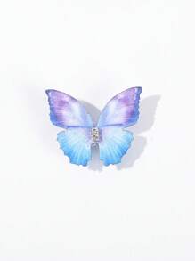 5入組水鑽裝飾蝴蝶設計髮夾 - 彩色 - 查看 3