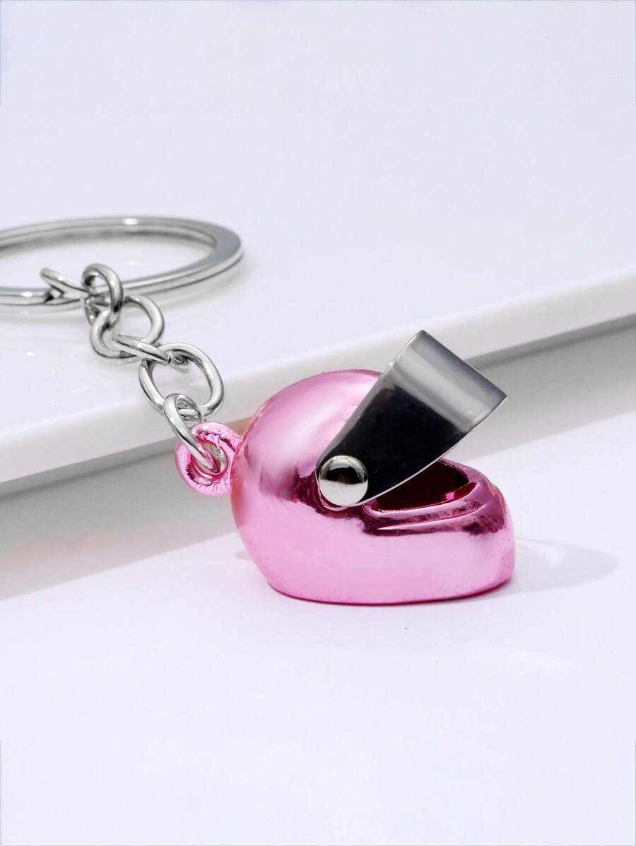 Móc khóa mũ bảo hiểm xe máy 3D sáng tạo và chân thực Street 1pc, mặt dây chuyền tuyệt vời cho người đam mê xe máy, ô tô, điện thoại di động, móc khóa, quà tặng cho bạn bè hoặc bạn trai Phụ kiện ô tô Túi đeo chéo Trường học Dễ thương Goth Y2k Phụ kiện túi xách Dây đeo có giá đỡ ID Phụ kiện ô tô Túi đeo chéo - Hồng - Xem 1