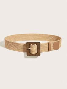 1 Thắt lưng nữ thắt lưng khóa vuông boho cho kỳ nghỉ - Lạc đà - Xem 2