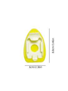 1pc Pot Cleaning Brush Replacement Head, Yellow Sponge Brush Head, For Kitchen - Yellow - View 3