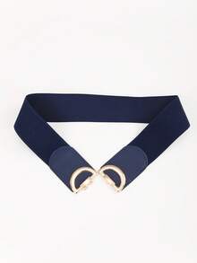 2入組女士對稱扣時尚鬆緊腰帶適用於衣服裝飾用品 - 彩色 - 查看 2