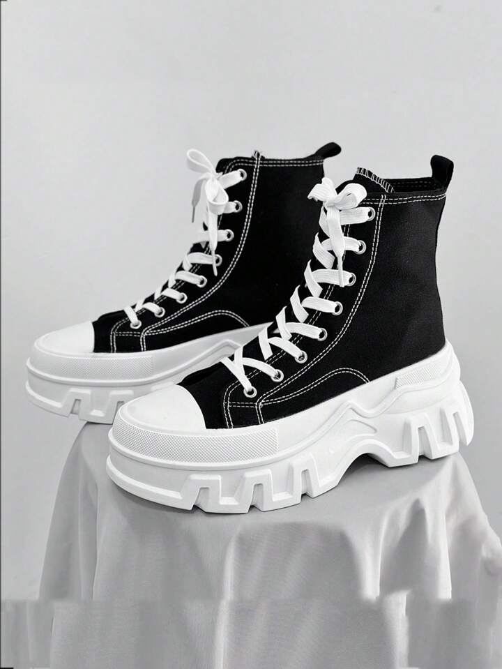 Zapatillas Altas Zapatillas De Lona Para Hombre SLnU3 Zapatillas