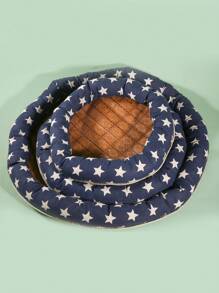 1 Tấm làm mát hình tròn cho thú cưng, kiểu dáng ngẫu nhiên, thích hợp cho chó, mèo, mèo, gấu bông, dệt mùa hè mát mẻ cho thú cưng - Nhiều màu - Xem 2