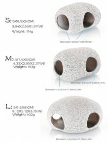 1 cái Hang Đá Trang Trí Hồ Cá Cho Cá Chơi - trắng - Xem 2