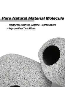 1 cái Hang Đá Trang Trí Hồ Cá Cho Cá Chơi - trắng - Xem 5