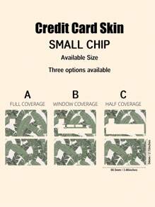 2 piezas con estampado de plantas Tarjeta Pegatina - Multicolor - Ver 3