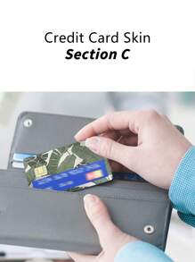 2 piezas con estampado de plantas Tarjeta Pegatina - Multicolor - Ver 5