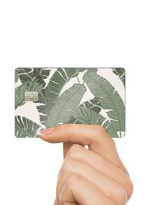 2 piezas con estampado de plantas Tarjeta Pegatina - Multicolor - Ver 6