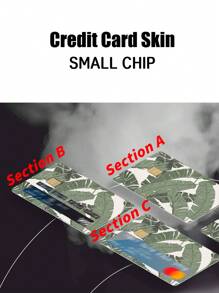 2 piezas con estampado de plantas Tarjeta Pegatina - Multicolor - Ver 8