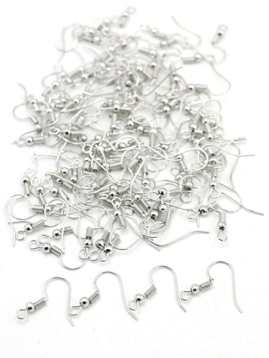 100 Cái/bộ Móc Bông Tai Tự Làm Thời Trang Tối Giản Cho Phụ Nữ Để Làm Đồ Trang Sức Tự Làm - Nhiều màu - Xem 1