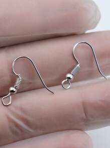 100 Cái/bộ Móc Bông Tai Tự Làm Thời Trang Tối Giản Cho Phụ Nữ Để Làm Đồ Trang Sức Tự Làm - Nhiều màu - Xem 3