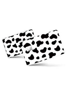 2pcs Cow Print Credit Card Sticker - Multicolor - View 2