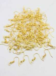 100pcs/set Fashionable DIY Earrings Accessory For Women For DIY Jewelry Making - Yellow Gold - View 1
