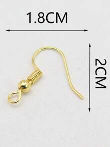 100pcs/set Fashionable DIY Earrings Accessory For Women For DIY Jewelry Making - Yellow Gold - View 6