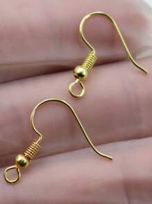 100pcs/set Fashionable DIY Earrings Accessory For Women For DIY Jewelry Making - Yellow Gold - View 7