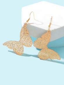 1 đôi bông tai hình con bướm thời trang dành cho nữ cho kỳ nghỉ - Vàng - Xem 2