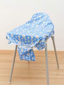 Happy Flute Baby Cartoon Flower Print Waterproof Bib For Baby Chair - Multicolor - View 1