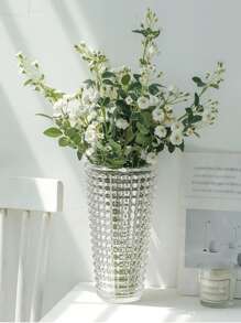 1 件透明玻璃花瓶，插花容器，适用于家居装饰、家居装饰、花瓶、餐桌装饰 - 無色 - 查看 3