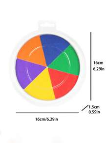 1 pieza de color mixto redondo simple multipropósito para pintura - Multicolor - Ver 2