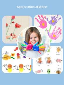 1 pieza de color mixto redondo simple multipropósito para pintura - Multicolor - Ver 4