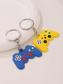 6pcs Gamepad Charm Keychain - Multicolor - View 3